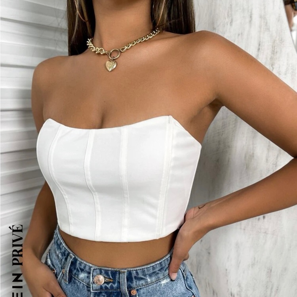 SHEIN cropped tube top